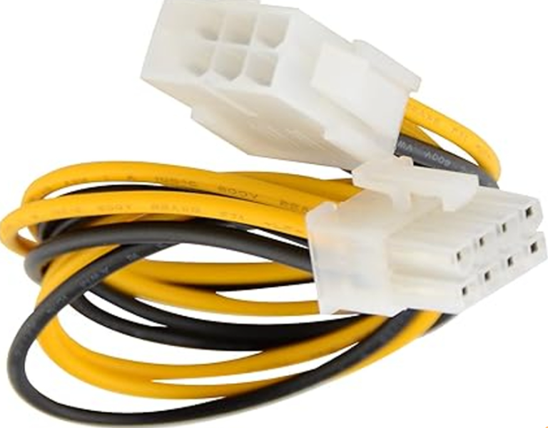 SlingTech 8 pin Male To 8 pin Female Power Extension Cable- 20cm