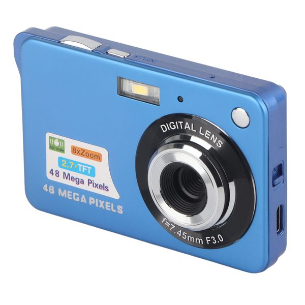 4K Digital Camera, Anti Shake, 8x Zoom, for Photography, Blue