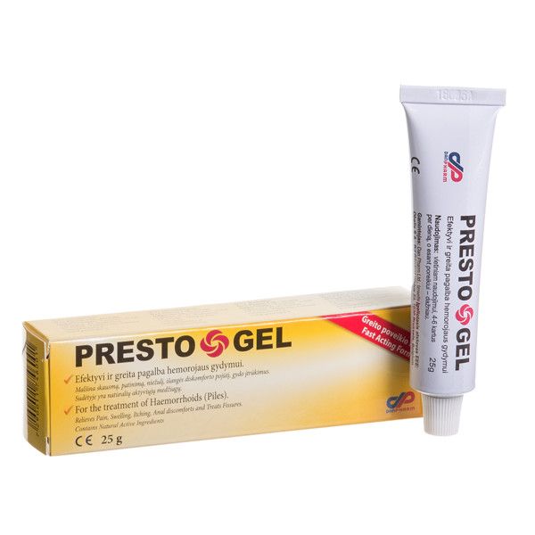 Presto Gel Ointment 25g Tube