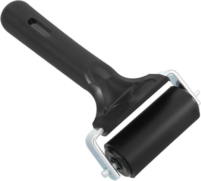 6cm Hard Rubber Ink Roller for Printmaking and Crafts, Artist Ink Block