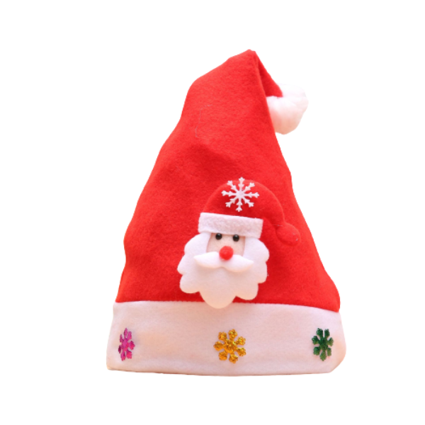 Santa Claus Christmas Pom Pom Adult Hat