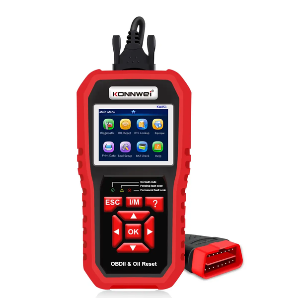 KW851 2 in 1 Car OBDll Scanner Diagnostic Tool Oil Service Light Reset