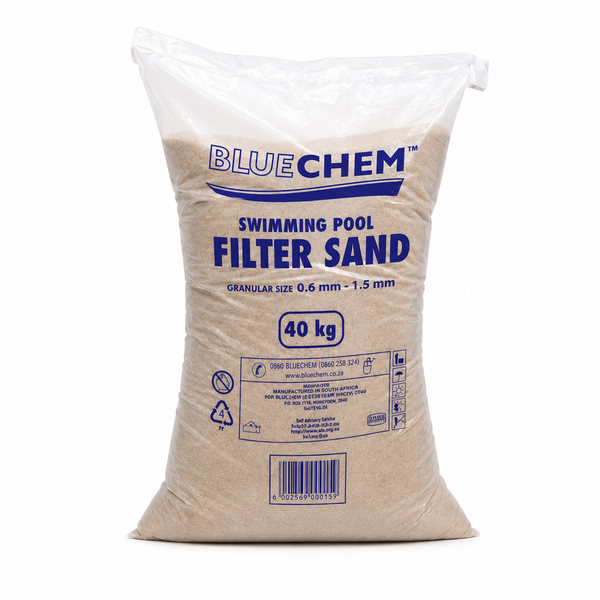 Bluechem Filter Sand 40kg - Premium Silica Sand for Swimming Pool Sand.
