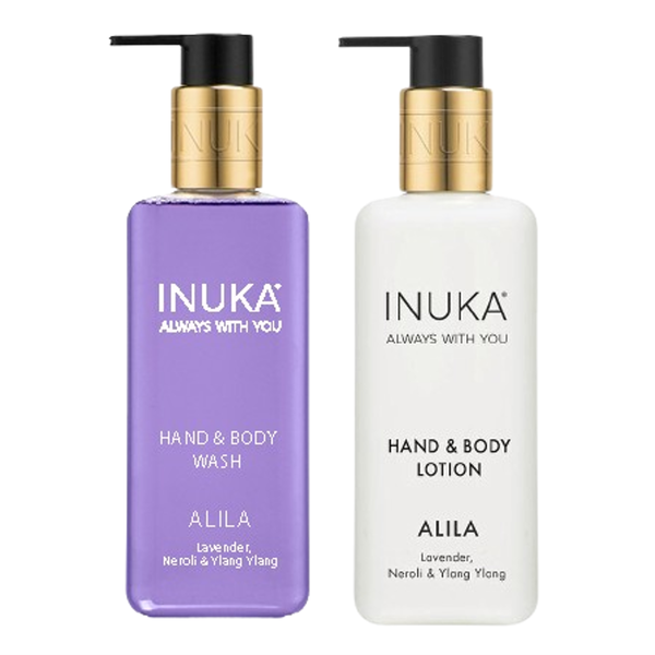 Inuka Luxury Alila 2 x 300ml Hand &amp; Body Wash and Hand &amp; Body Lotion Set