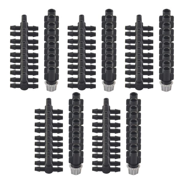 100Pieces (50 Pairs)Garden Irrigation Kit Adjustable Atomization Kit