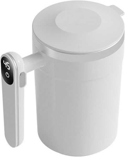 Self Stirring Mug with Temperature Display Rechargeable Coffee Mixer Cup