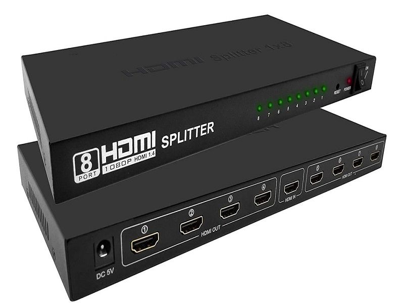 ZATECH 1x8 Port HDMI Splitter 4k Resolution