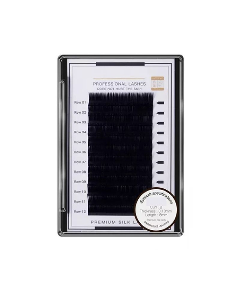 Mixed Size Individual Lashes Tray - C Curl