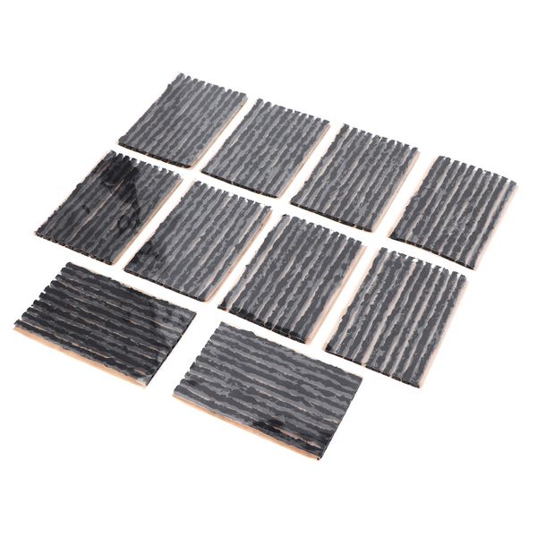 Tire Repair Plug 100pcs 100x3mm Tubeless Tyre Rubber Sealing Strip Black