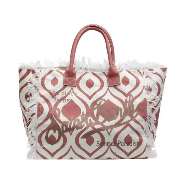 Women's Orange Fashion Canvas Handbag Cute Large Beach Bag