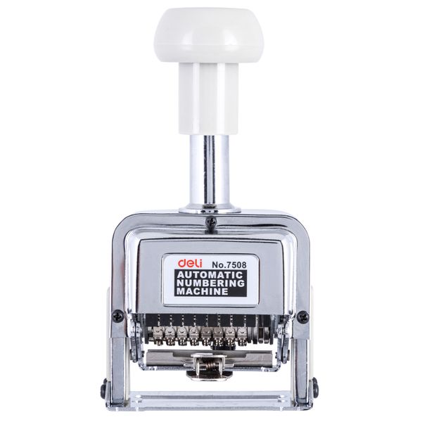 Deli Stainless Steel Automatic Numbering Machine 8 Digits