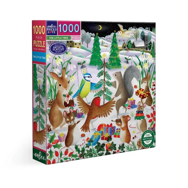 eeBoo - Square Family Puzzle - The Little Tree - 1000 Pieces