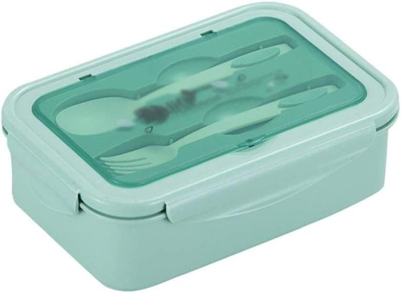 Sulfar Bento Lunch Box 3 Compartments 1402ml Leakproof Green