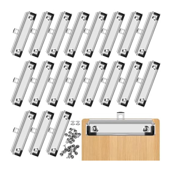 20Pcs Clipboard Clips 12Cm Fittable For Office Craft Project Use