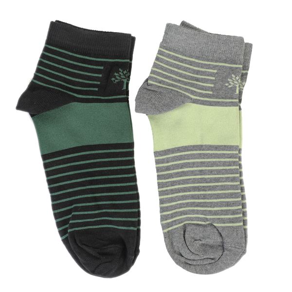 Woodland Men's Casual Socks - Double Pack - 2 Tone Colours (BD113)