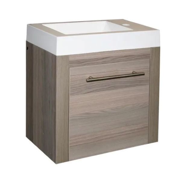 Bathroom Cabinet and Basin Wall Mounted 1 Door Philly Coimbra