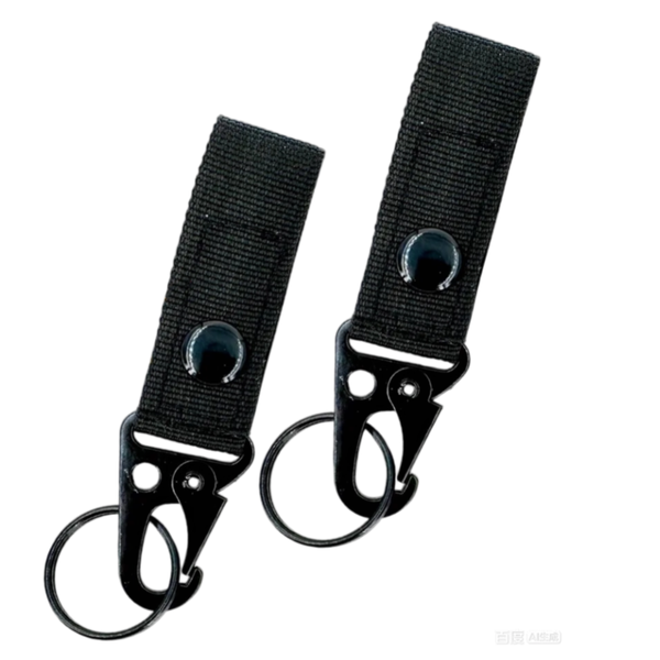 Tactical Belt Clip, Carabiner Hook, Outdoor Climbing Accessory 2pcs