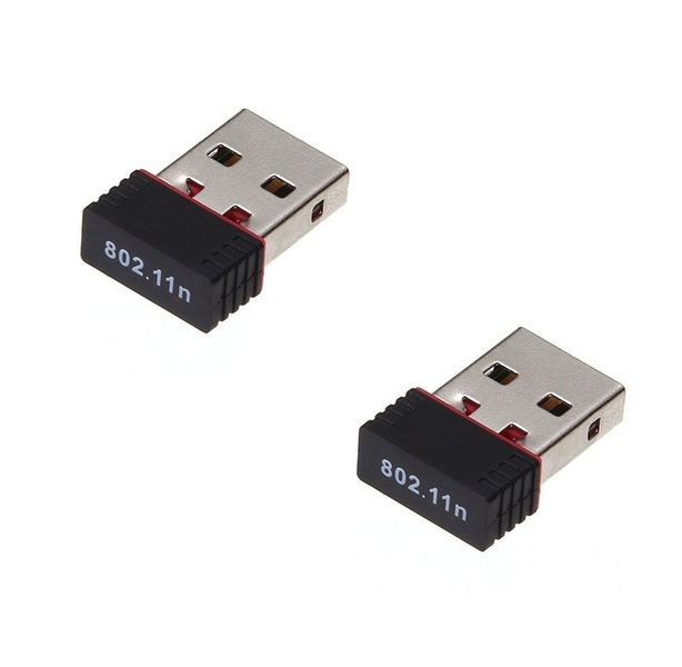 300Mbps WiFi USB Adapter 802.11N Compact Network Wi-Fi Dongle (2PCS)