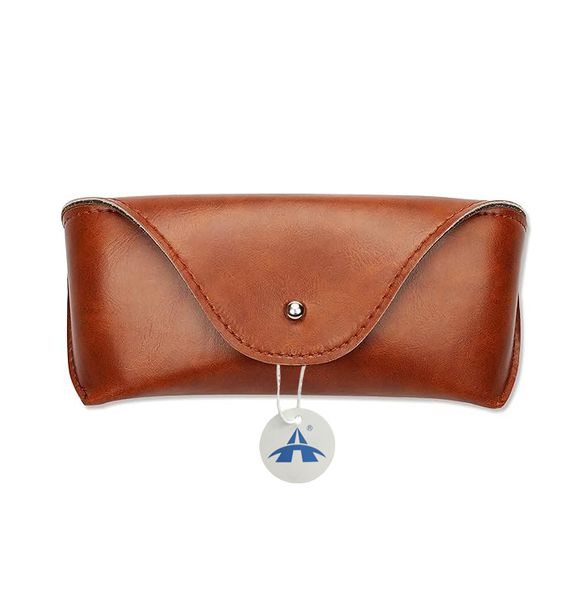 Alanes Portable PU Leather Glasses Case Flexible Sunglasses Pouch