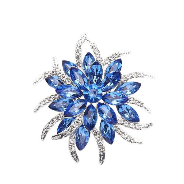 Blue Crystal Bloom Brooch image