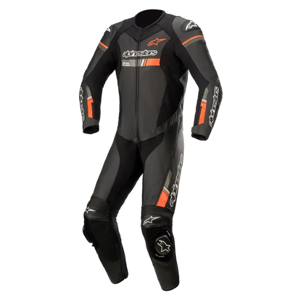 Alpinestars GP Force Chaser One Piece Motorcycle Leather Suit - Red/Black