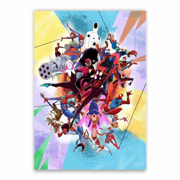 Into The Spider-Verse Characters Poster - A1