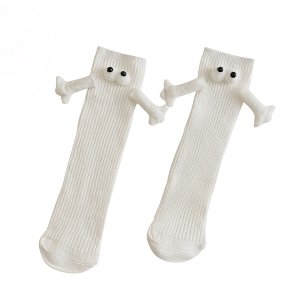 LH Magnetic Socks Funny Couple Socks Hand Holding Socks - 2 Pairs