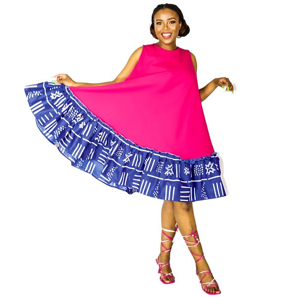 Africa Fashion House Mimi Pink Flare Dress