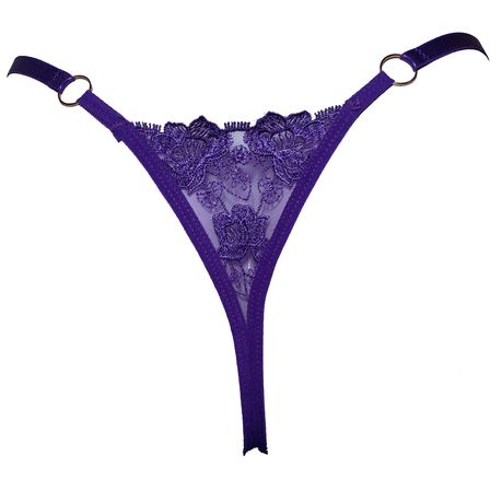 Adjustable floral lace G-String-Pack of 3