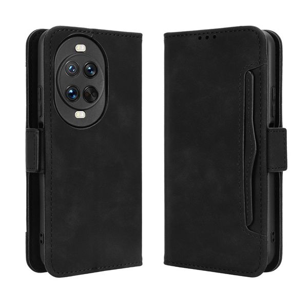 Multi Card Groove Leather Cover Compatible With Huawei Mate 80 Pro Max
