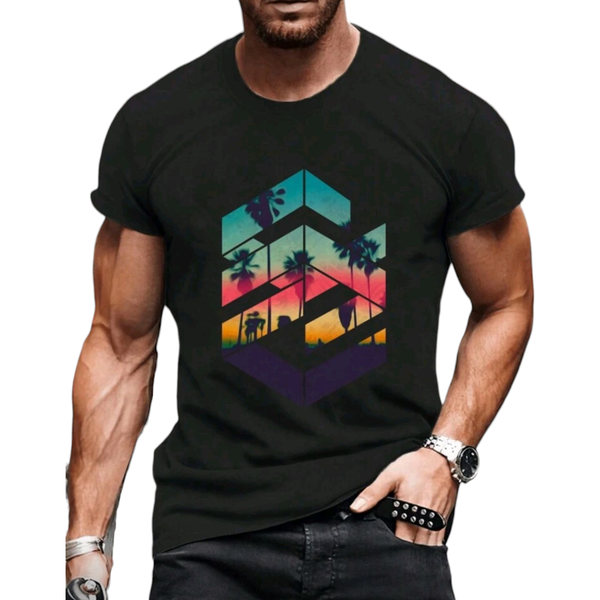 Men's T-shirt -Tropical Sunset