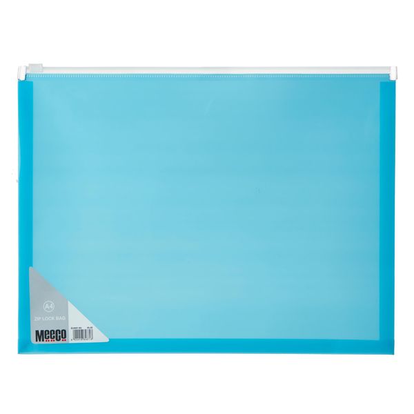 Meeco Zip Lock Bag - A4 - Blue
