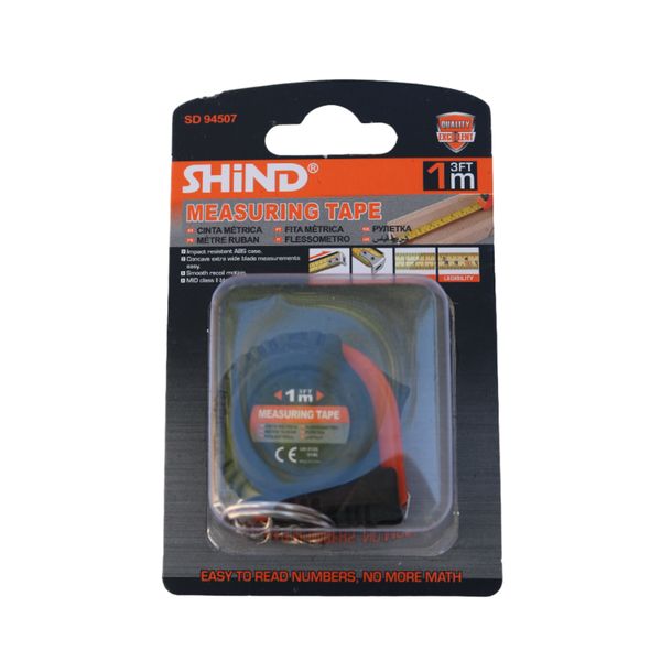 Shind 1m Key Chain Measuring Tape