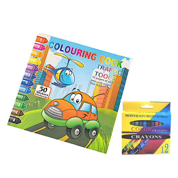Ditch Bulky Books &amp; Messy Paints with "Traffic Tools" Colour by Number Fun!