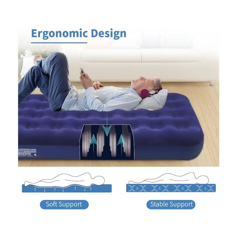 Double Flocked Air Bed Shop Now for Best Deals Click Now