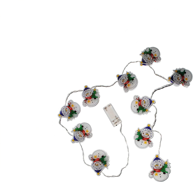 2M-10 Led Home Decoration Christmas Lights-Snowman Style