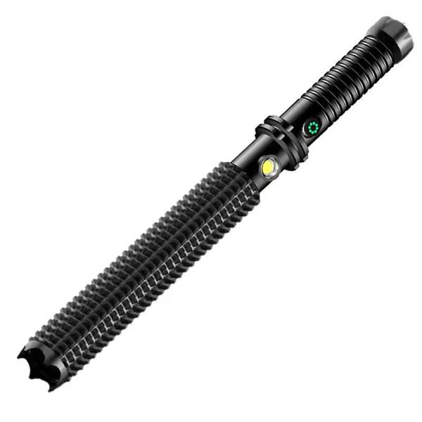 Multi Functional LED Strong Light Long-Range Wolf Tooth Stick Flashlight