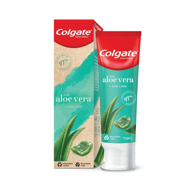 Colgate Naturals Aloe Vera and Green Tea, Gum Care Toothpaste - 75ml