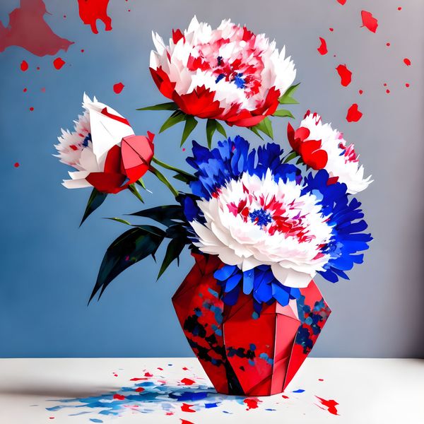 Canvas Wall Art - Red Peonies Artwork