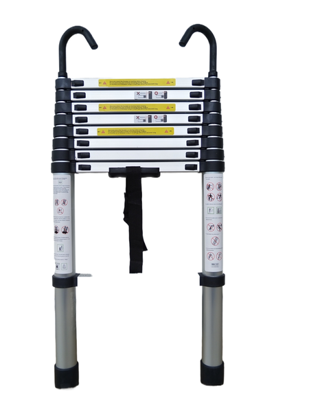 Telescopic Ladder 3.3M with Hooks Max Extension