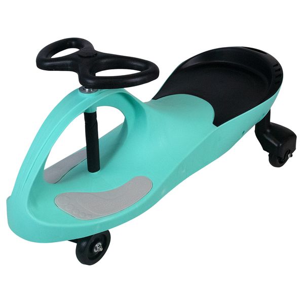 Childrens Swing Car Ride on Swivel Scooter - Turquoise
