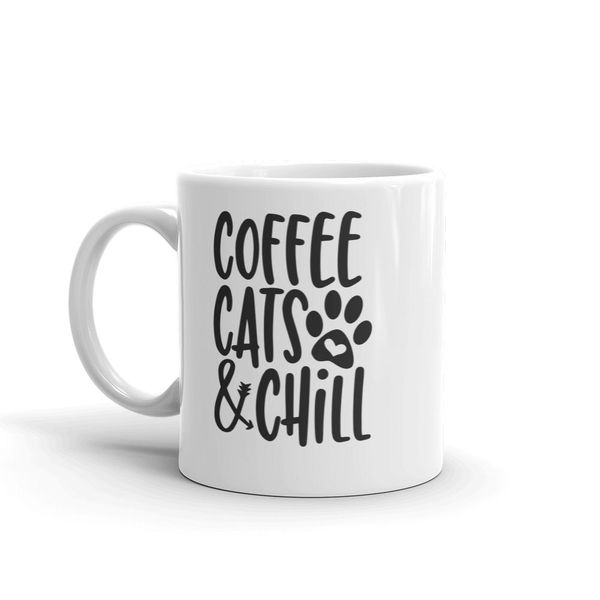 Coffee,Cats And Chill Father's Day - Mother's Day-Valentines Mug