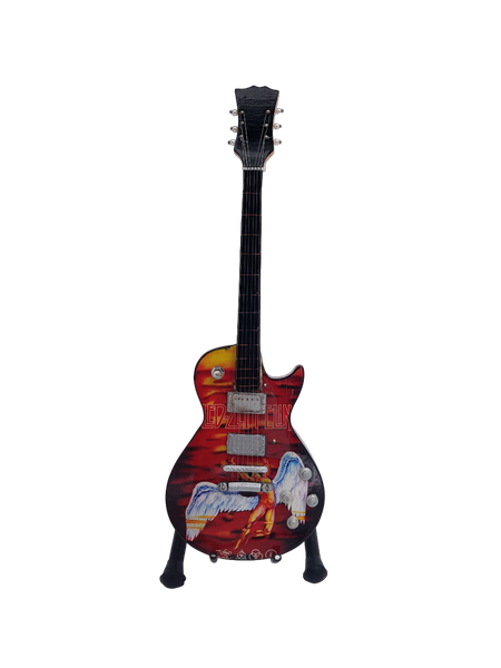 Mini Wooden Guitar Ornament - Led Zeppelin - 24 x 7cm