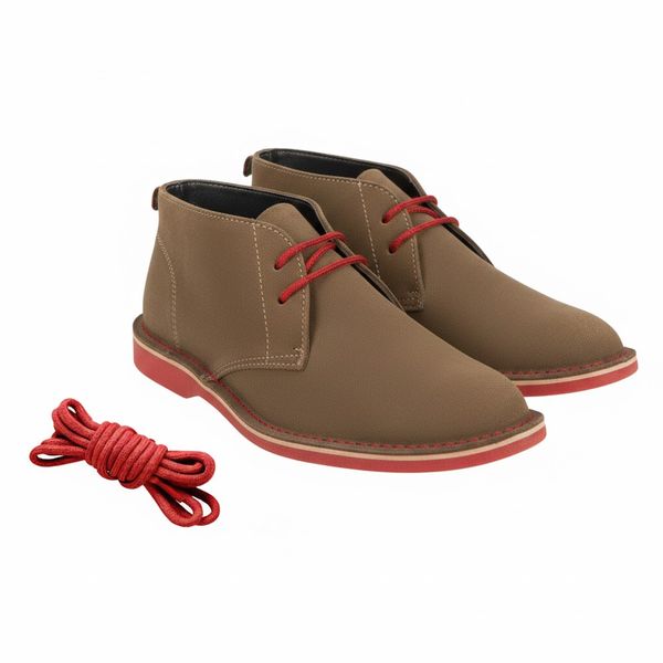 Veldskoen Heritage Genuine Leather - Red Sole with Extra Pair Red Laces