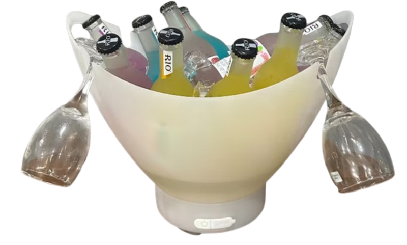 SamMag Biz LED Ice Bucket /Bluetooth Speaker, Lighted Large Ice Bucket 7L