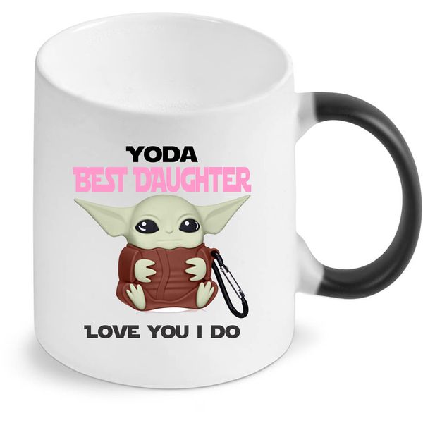 Yoda Best Daughter Star Wars Birthday Christmas Magic Colour Changing Mug