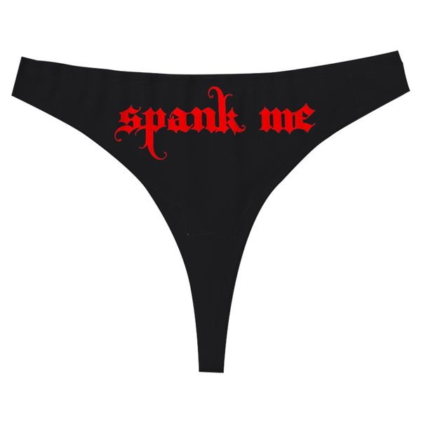 Thong bikini for Women Breathable Underwear with Text Funny Gift for Her