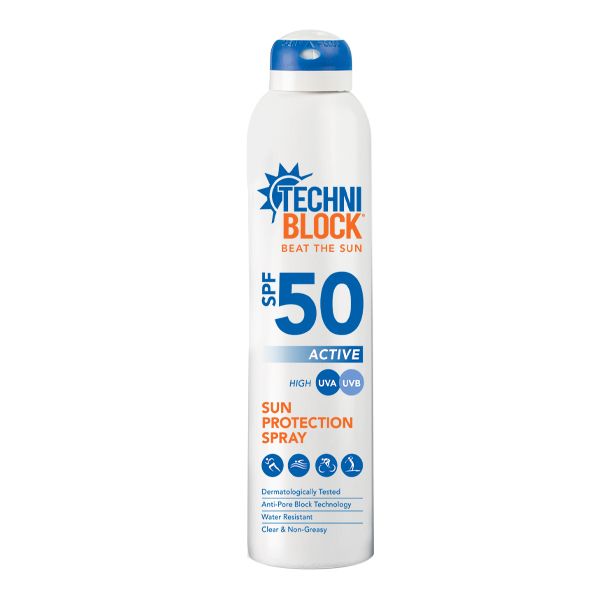 Techniblock Sunscreen Aerosol Spray Active SPF50 300ml