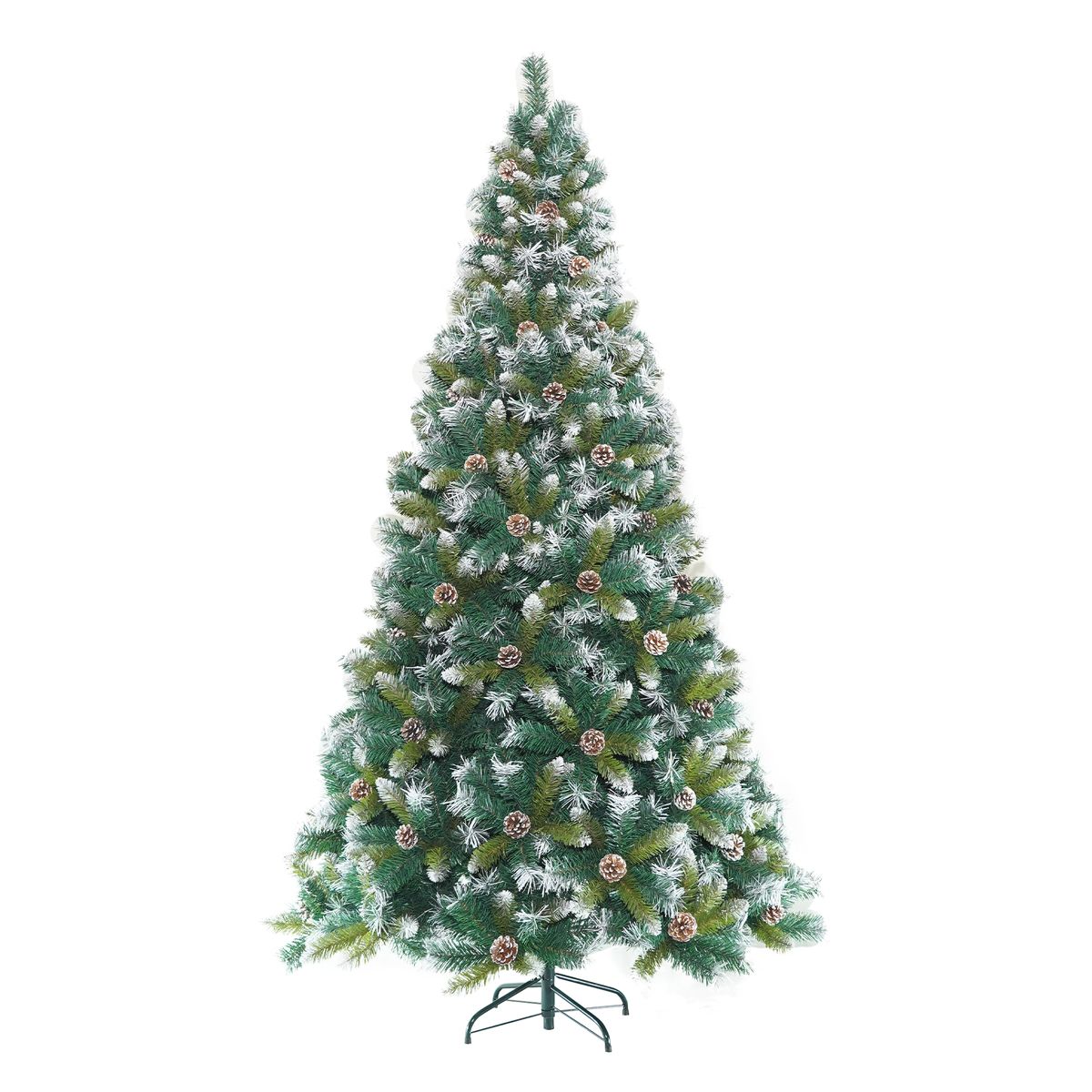 Martha Stewart 3m Frosted Cedar Christmas Tree with Pinecones