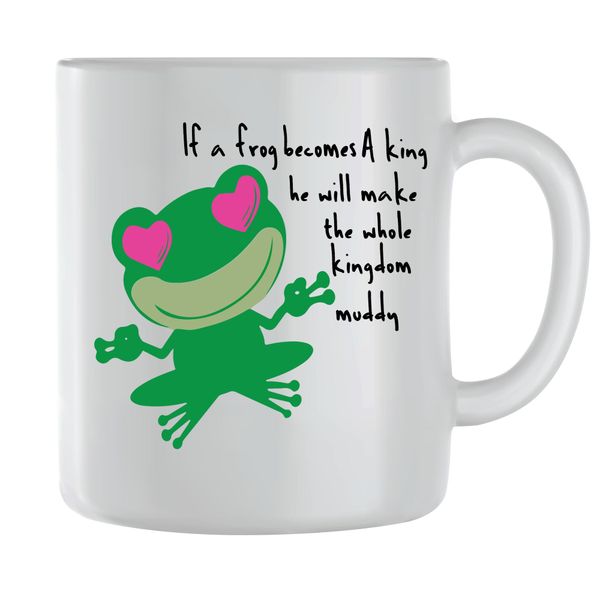 Muddy Coffee Mugs for Men Women Trendy Frog Lover Graphic Toad Cup Gift 198
